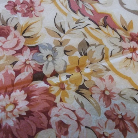 Vintage Japanese Rose Handkerchief Fine Cotton - Picture 3 of 6